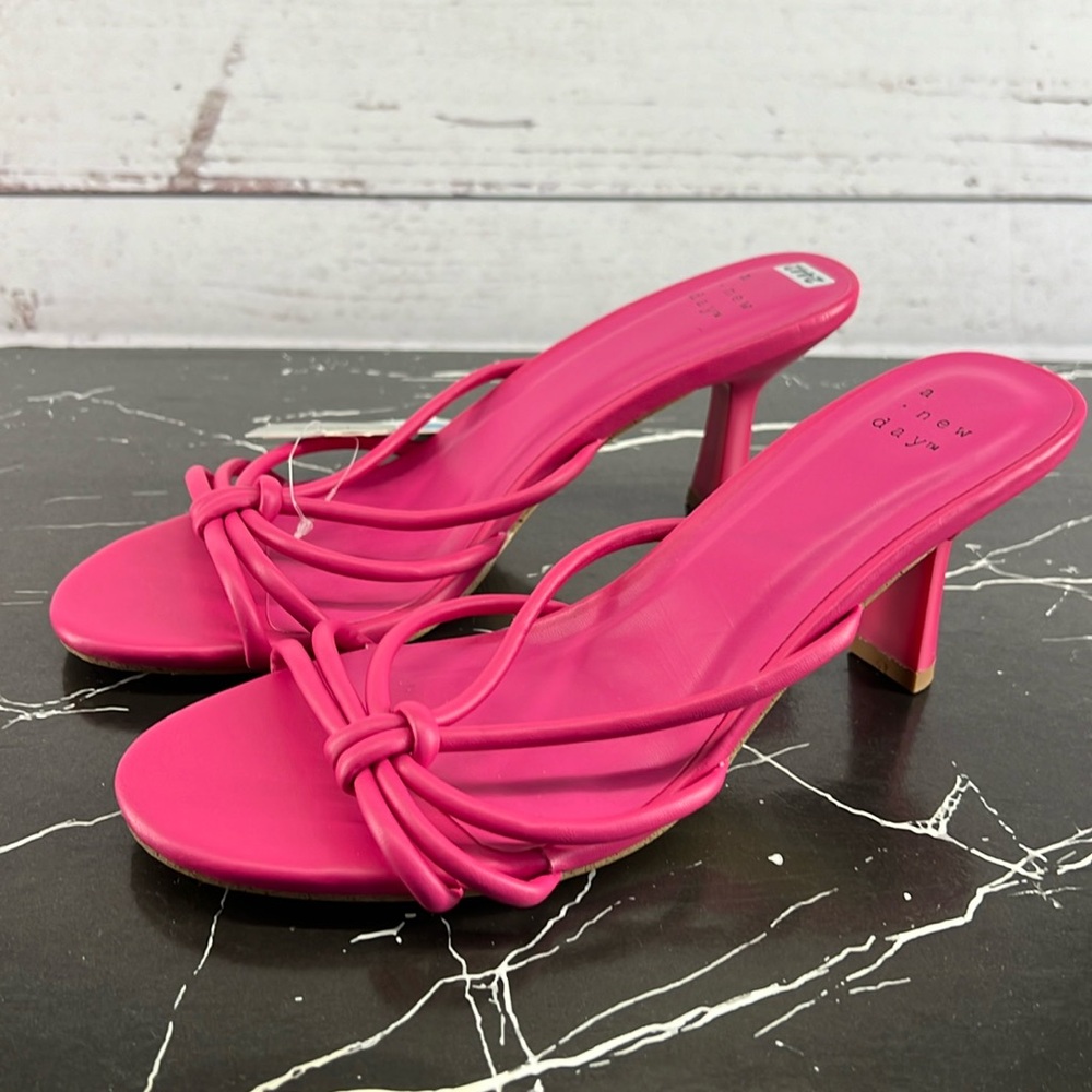 Women’s Lady Mule Heels A New Day Magenta 7.5 - Picture 1 of 5